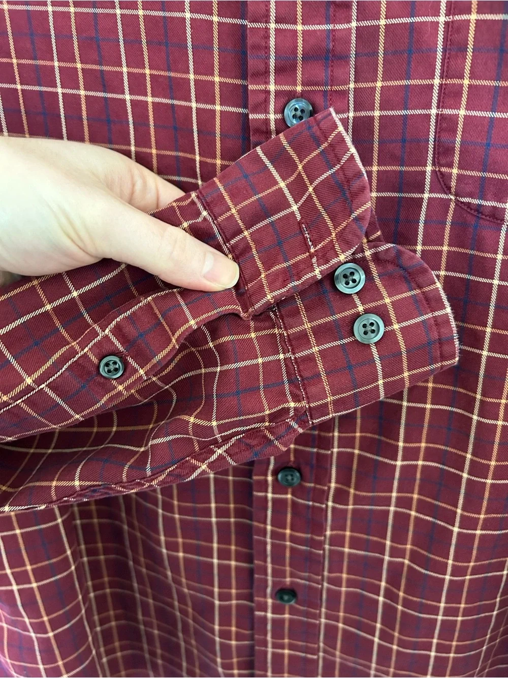 Brooks Brothers Vintage Long Sleeve Cotton Red Plaid Button Down Shirt